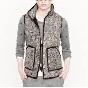 J Crew Factory Herringbone Quilted Vest size XXS